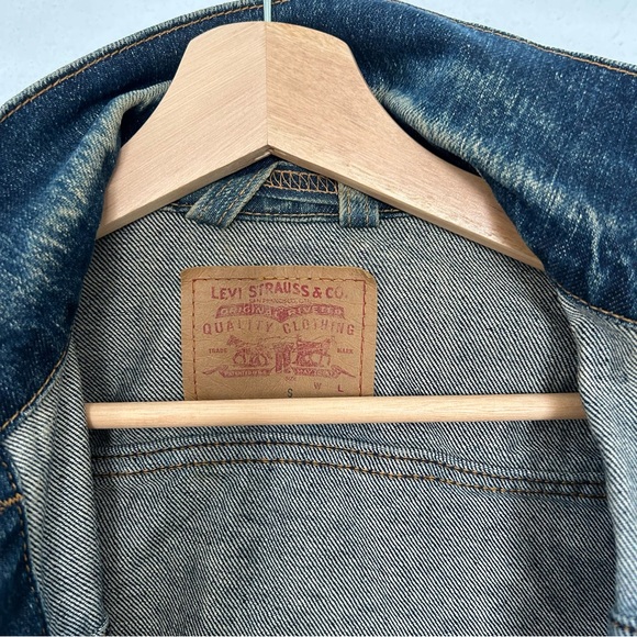 Y2K Levi's Women's Trucker Jean Jacket, Denim Button Down Small, Western VINTAGE - Picture 3 of 8